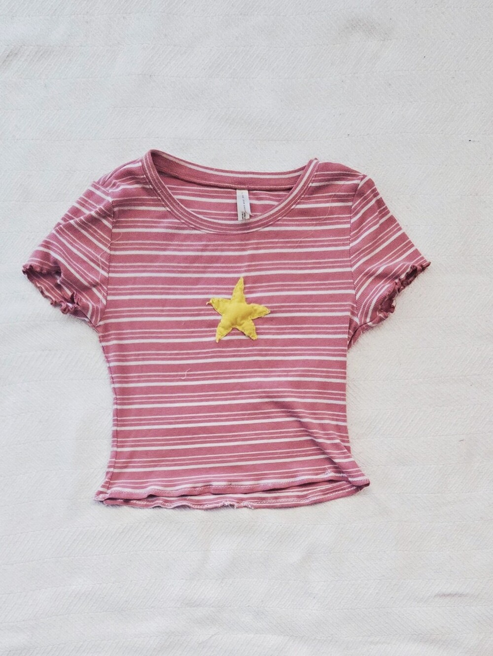 Pink Striped Star Tee